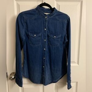Abercrombie & Fitch Denim Blue Botton Down